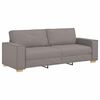 vidaXL Sof&aacute; de 3 plazas Taup&eacute; 220 cm tela