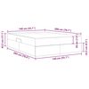 vidaXL Cama con almacenamiento y colch&oacute;n Taup&eacute; 140 x 200 cm Poli&eacute;ster