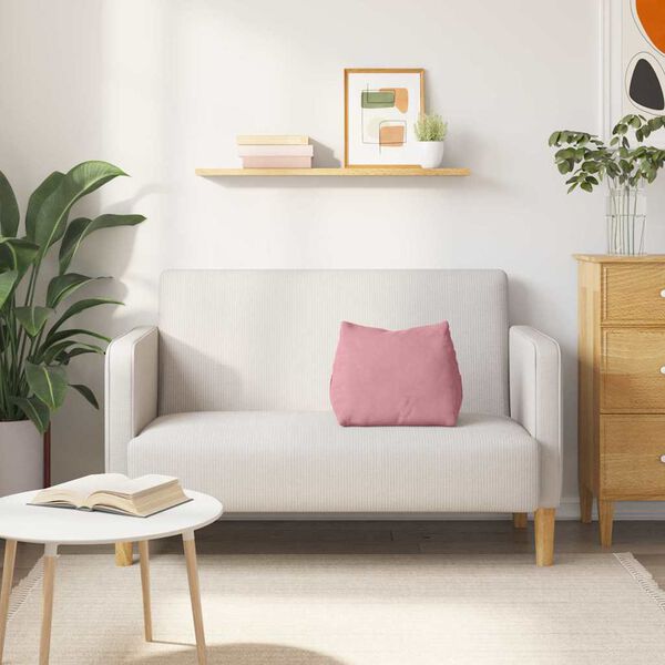 vidaXL Coj&iacute;n de Espalda Rosa 45 x 20 x 35 cm Tela de pana