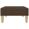 vidaXL Sofá cama de 2 plazas con reposapiés tela marrón