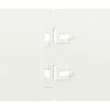 vidaXL Bordes para c&eacute;sped 50 uds acero laminado fr&iacute;o blanco 10x103 cm