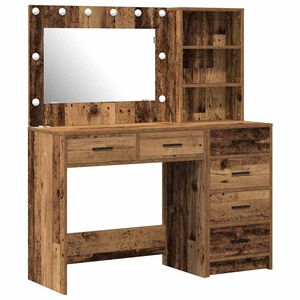vidaXL Mesa de tocador Marr&oacute;n 78.5 x 41 x 135 cm Madera contrachapada