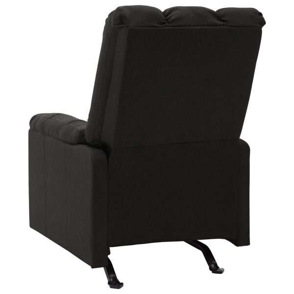 vidaXL Sill&oacute;n de masaje reclinable de tela negro