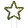 vidaXL Estrella de luz decorativa Navidad con estacas 50 LED 29 cm