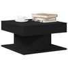 vidaXL Mesa de Caf&eacute; Roble Negro 57 x 57 x 30 cm Madera de ingenier&iacute;a