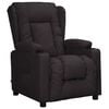 vidaXL Sillón elevable cuero sintético negro