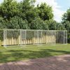 vidaXL Jaula para perro Plateado 800 x 200 x 200 cm Acero Galvanizado