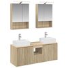 vidaXL Juego de Muebles de Ba&ntilde;o 5 pcs Roble Sonoma