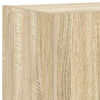 vidaXL Mueble de TV de pared con luces LED roble Sonoma 100x35x31 cm