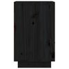 vidaXL Mesita de noche madera maciza de pino negro 40x34x55 cm