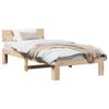 vidaXL Estructura de cama Natural 90 x 200 cm Madera de pino macizo