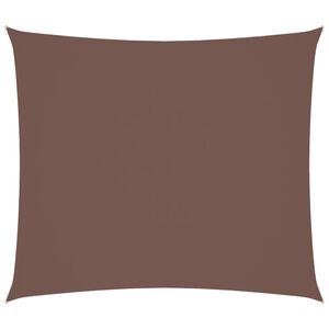 vidaXL Toldo de vela rectangular tela Oxford marr&oacute;n 2x2,5 m