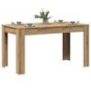 vidaXL Mesa de comedor madera ingeniería roble artisan 140x74,5x76 cm