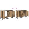 vidaXL Juego de muebles de ba&ntilde;o con caj&oacute;n 3 pcs Roble artesanal