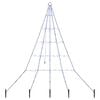 vidaXL &Aacute;rbol de Navidad LED con estacas de tierra Azul 182 cm Metal