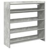 vidaXL Zapatero madera contrachapada gris hormig&oacute;n 80x25x81 cm