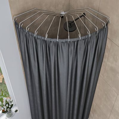 Sealskin Barra para cortina de ducha en forma paraguas esquina cromado