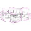 vidaXL Conjunto de sof&aacute;s de exterior 6 pcs Gris Natural y Claro