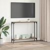 vidaXL Mesa Consola con estante Roble artesanal 100 x 22,5 x 75 cm