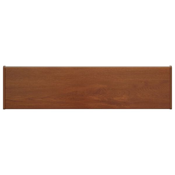 vidaXL Umbral de Ventana Madera Marr&oacute;n 60 x 25 x 4,5 cm PVC