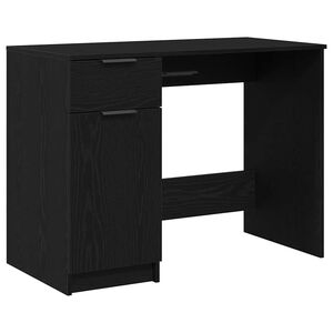 vidaXL Escritorio Roble Negro Madera de ingenier&iacute;a 100 x 50 x 75 cm