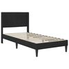 vidaXL Estructura de cama con cabecera Negro 80 x 200 cm Terciopelo