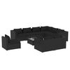 vidaXL Set de muebles de jard&iacute;n 10 pzs y cojines rat&aacute;n sint&eacute;tico negro