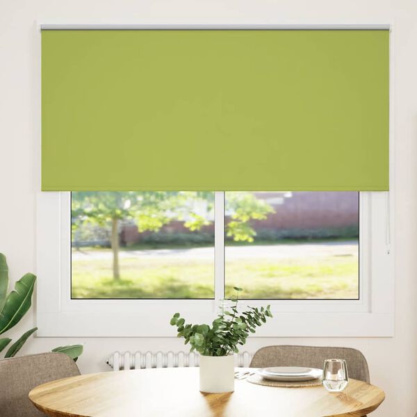 vidaXL Estor Enrollable Opaco hojas verde 160x130cm Tela Ancho 156,6cm