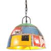 vidaXL L&aacute;mpara colgante vintage 25 W multicolor redonda 31 cm E27
