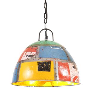 vidaXL L&aacute;mpara colgante vintage 25 W multicolor redonda 31 cm E27