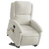 vidaXL Sill&oacute;n reclinable de masaje elevable terciopelo crema