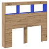 vidaXL Cabecero Roble artisan Madera contrachapada