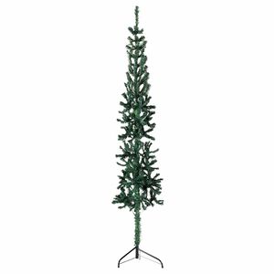 vidaXL Medio &aacute;rbol de Navidad artificial con soporte verde 120 cm