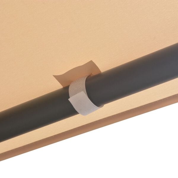 vidaXL Cenador carpa con toldo 4x4 m acero beige