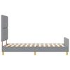vidaXL Estructura de cama con cabecera Gris claro 80 x 200 cm tela