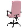 vidaXL Silla de oficina reclinable terciopelo rosa
