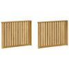 vidaXL M&oacute;dulo de Descansabrazos 2 pcs Blanco 80 x 6 x 61 cm