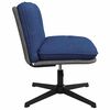 vidaXL Silla de oficina giratoria de tela azul