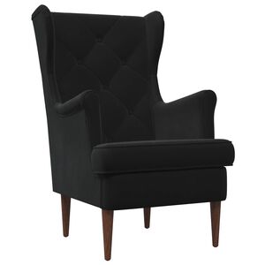 vidaXL sill&oacute;n Negro Terciopelo