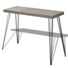 vidaXL Mesa consola gris 90x30x71,5 cm