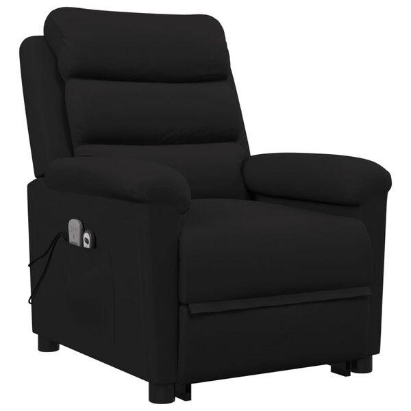 vidaXL Sill&oacute;n de masaje elevable terciopelo negro