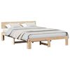 vidaXL Estructura de cama Natural 150 x 200 cm Madera de pino macizo