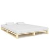 vidaXL Estructura cama palets sin colch&oacute;n madera maciza pino 200x200cm