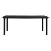 vidaXL Juego de comedor para jardín 7 piezas ratán PVC negro
