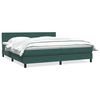 vidaXL Cama box spring con colch&oacute;n terciopelo verde oscuro 180x220 cm