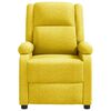 vidaXL Sill&oacute;n reclinable de tela amarillo
