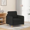 vidaXL Sillón de tela negro 60 cm