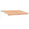 vidaXL Toldo retr&aacute;ctil manual Amarillo y Naranja 3 x 2,5 m