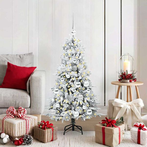 vidaXL Árbol de Navidad artificial con ramas articuladas Verde 120 cm