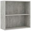 vidaXL Estanter&iacute;a 2 niveles contrachapada gris hormig&oacute;n 80x30x76,5cm